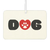 Dog Love Heart Luchtverfrisser (Voorkant)