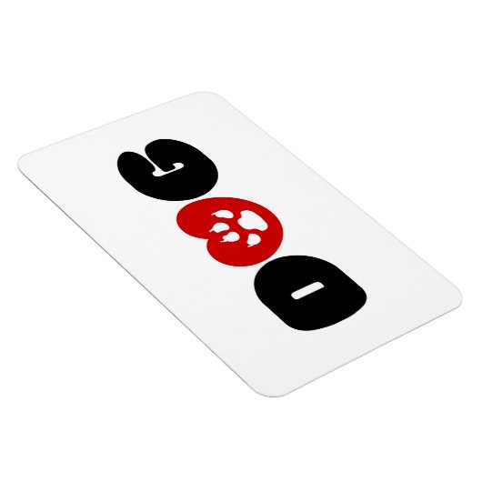 Dog Love Heart Magneet (Rechterzijde)