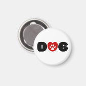 Dog Love Heart Magneet (Voorkant / Achterkant)