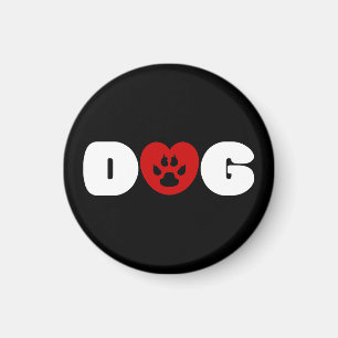 Dog Love Heart Magneet