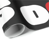 Dog Love Heart Wrapping Paper Cadeaupapier (Rol Hoek)