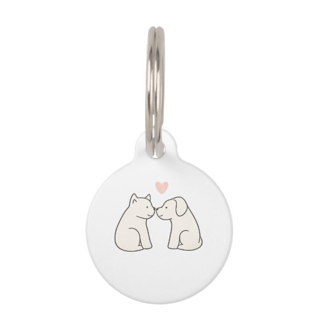 Dog Love Huisdierpenning (Voorkant)