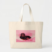 Dog Love is alles wat je nodig hebt Grote Tote Bag (Voorkant)