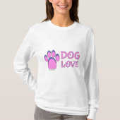 Dog Love long-sleeved shirt (Voorkant)