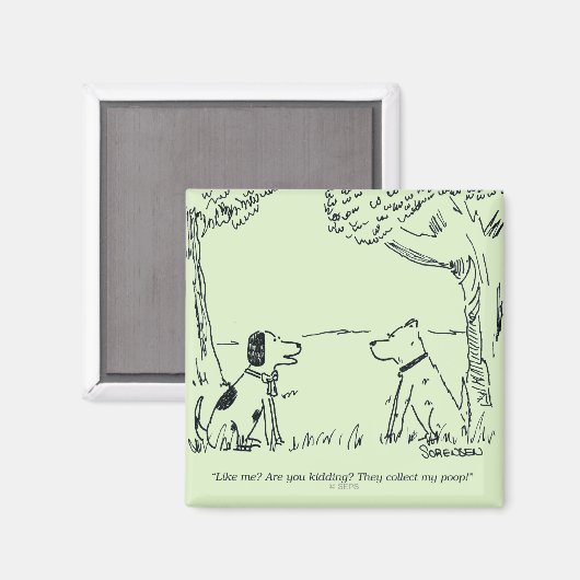 Dog Love Magneet (Voorkant / Achterkant)