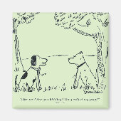 Dog Love Magneet (Voorkant)