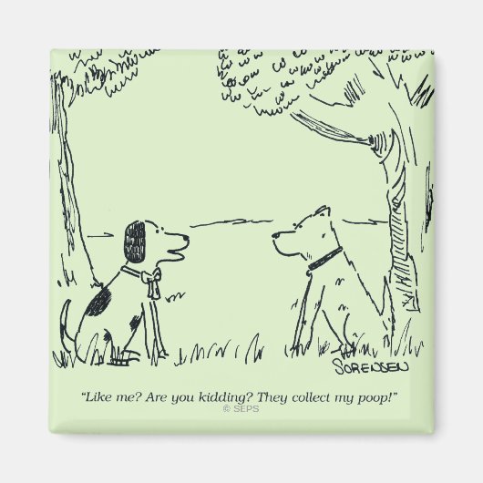 Dog Love Magneet (Voorkant)