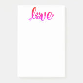 Dog Love Paw Print 4x6 Post-it Notes (Voorkant)