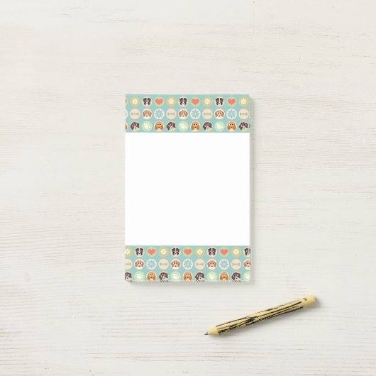 Dog Love Post-it® Notes (Op bureau)