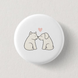 Dog Love Ronde Button 3,2 Cm