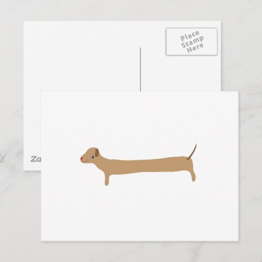 Dog Love Sausage Briefkaart (Voorkant / Achterkant)