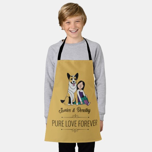 Dog Love Schort (Gedragen)