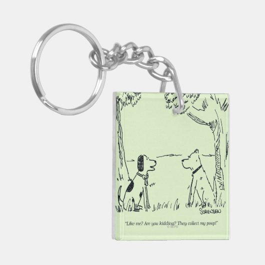 Dog Love Sleutelhanger (Voorkant Links)