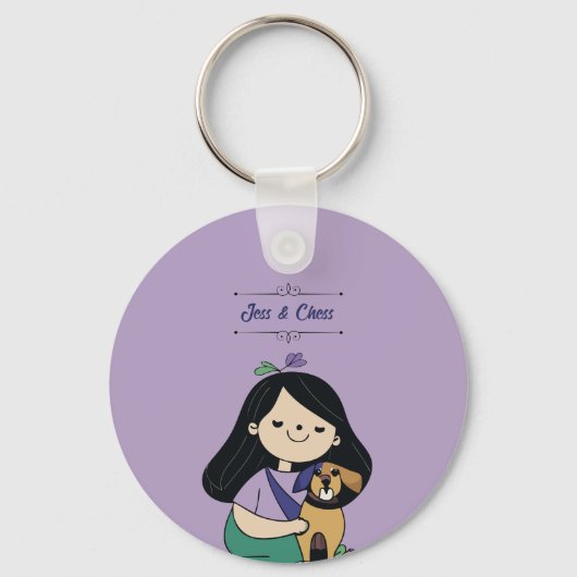 Dog Love Sleutelhanger (Voorkant)