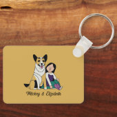 Dog Love Sleutelhanger (Voorkant)