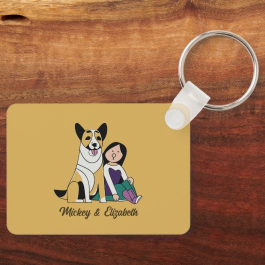 Dog Love Sleutelhanger (Voorkant)