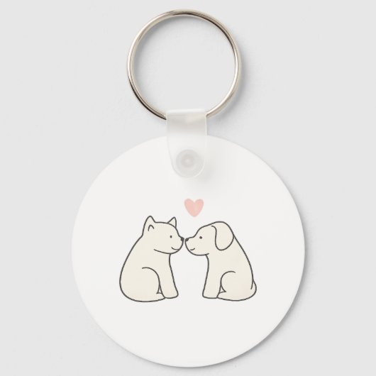 Dog Love Sleutelhanger (Voorkant)