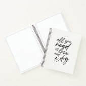 Dog Love Spiral Notitieboek (Binnen)