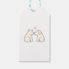 Dog Love Sticker Cadeaulabel