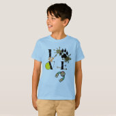 "Dog Love" van de jongen T-shirt (Voorkant volledig)
