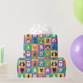 Dog Love Wrapping Paper Cadeaupapier