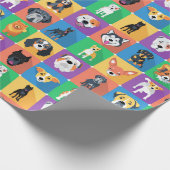 Dog Love Wrapping Paper Cadeaupapier (Hoek)