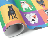 Dog Love Wrapping Paper Cadeaupapier (Rol Hoek)