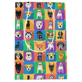 Dog Love Wrapping Paper Medium Cadeauzakje