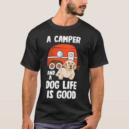 Dog Lover Camping Animal Camper Outrs friend T-shirt (Voorkant)