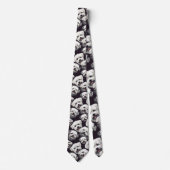 Dog Lover Canine Retro Custom Tie Stropdas (Voorkant)