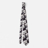Dog Lover Canine Retro Custom Tie Stropdas (Achterkant)