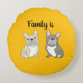 Dog lover, Family is Rond Kussen