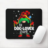 Dog Lover Gnome Red Buffalo Plaid Matching Family Muismat (Met muis)