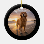 Dog Lover Joy Quote Keepsake Photo Ornament (Achterkant)