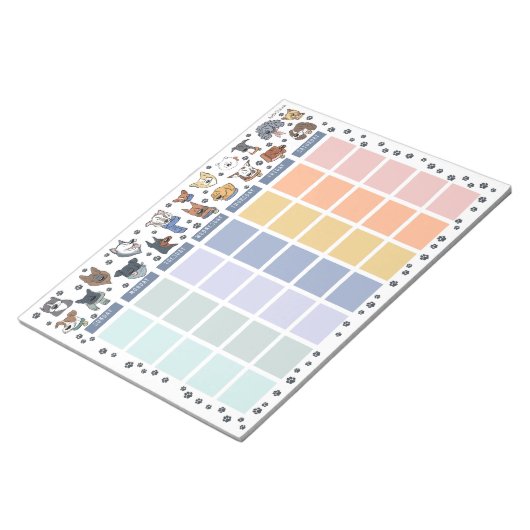 Dog Lover Open Dated Desk Calendar Notepad Notitieblok (Schuin)