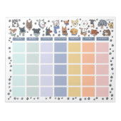 Dog Lover Open Dated Desk Calendar Notepad Notitieblok (Voorkant)