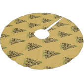 Dog Lover Paw Print Christmas Tree 6 Kerstboom Rok (Gekanteld)