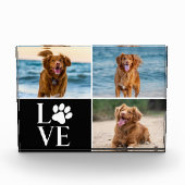 Dog Lover Photo Collage Custom Love Photo Block Fotoblokken (Voorkant)