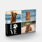 Dog Lover Photo Collage Custom Love Photo Block Fotoblokken (Links)
