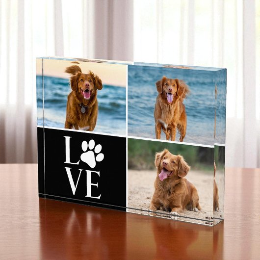 Dog Lover Photo Collage Custom Love Photo Block Fotoblokken