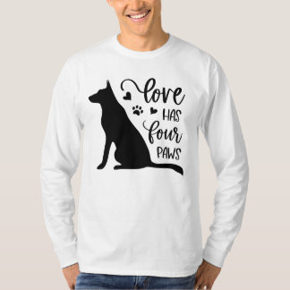 Dog Lover Quote basic long sleeve t-shirt