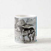 Dog Lover Tea Coffee Mug Cup, Husky Malamute Blue Koffiemok (Center)