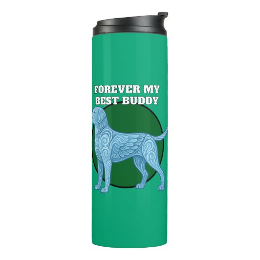 dog lover thermosbeker (Gedraaid links)