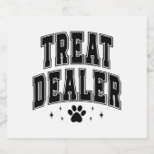 Dog Lover Treat Dealer Sparkling Wijnetiket (Enkel label)