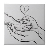 Dog Lovers / Amantes de cães  Tegeltje (Voorkant)