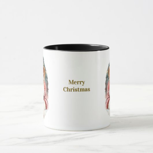 Dog Lovers Christmas Coffee Mug/Boxer Mok (Midden)