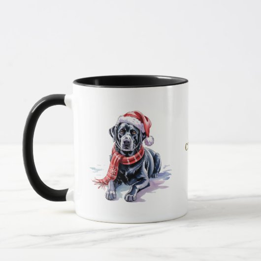 Dog Lovers Christmas Coffee Mug/Labrador Mok (Links)