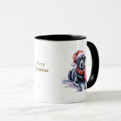 Dog Lovers Christmas Coffee Mug/Labrador Mok (Voorkant rechts)