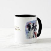 Dog Lovers Christmas Coffee Mug Mok (Voorkant rechts)