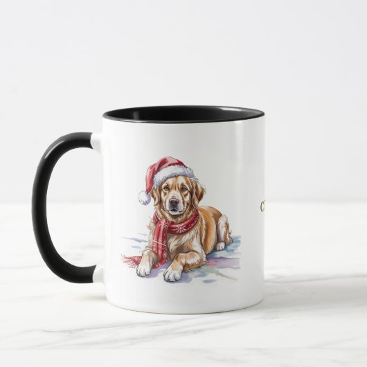 Dog Lovers Christmas Coffee Mug Mok (Links)